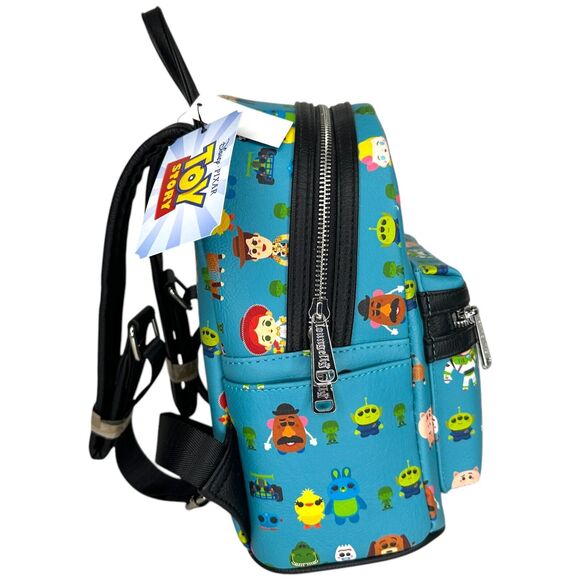 Loungefly Toy Story 4 Chibi Disney Buzz Allover-Print Mini Backpack Cosplay Bag - Picture 4 of 6